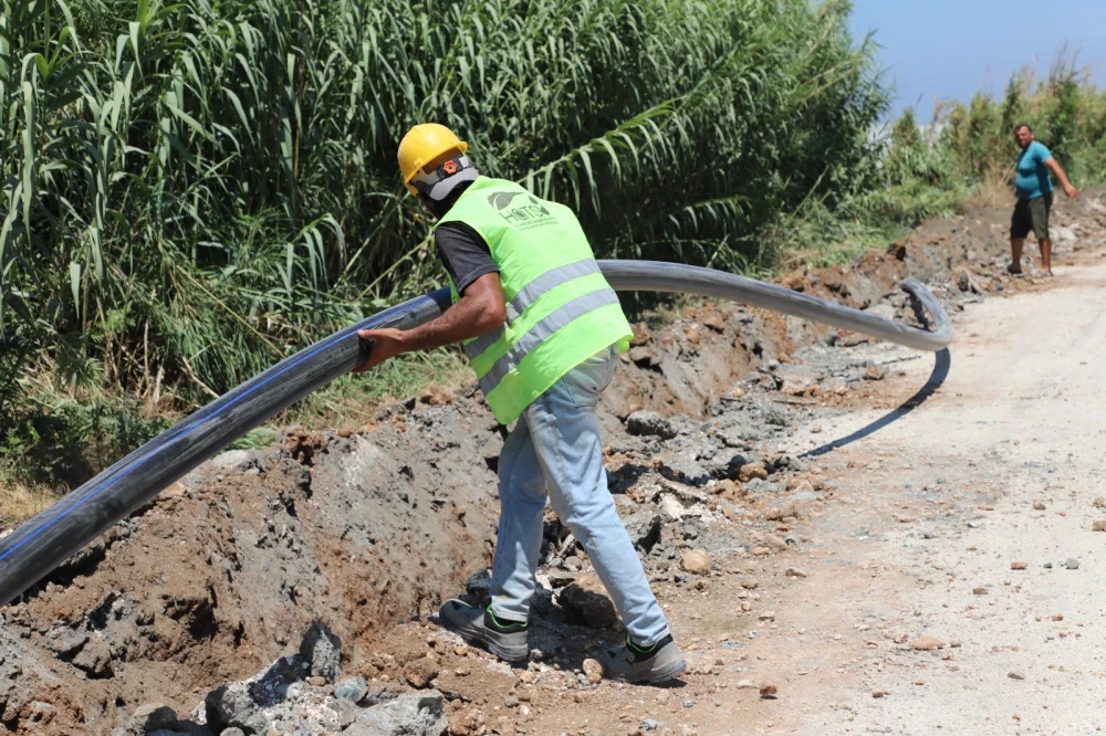 SAMANDAĞ TEKEBAŞI İÇME SUYU PROJESİNDE SONA GELİNDİ